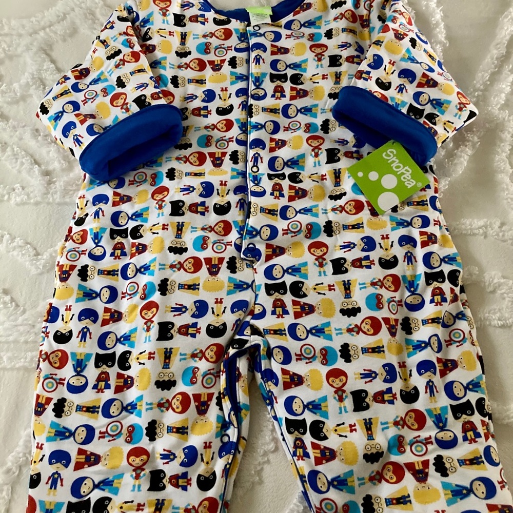 Quilted Baby Boys Coverall by Snopea